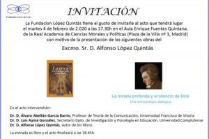 Presentación libro D. Alfonso López Quintás